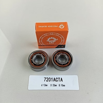 Μη διαχωρισμένη βαθμίδα ακρίβειας P0 P2 P4 P5 P6 7201AC Γωνιακό ρουλεμάν με σφαίρα επαφής 12*32*10mm