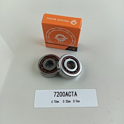 7200AC Γωνιακό ρουλεμάν 10*30*9mm με γωνία επαφής 25° και ανοικτές σφραγίδες