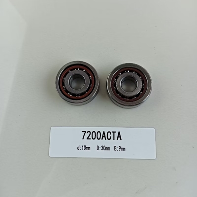 7200AC Γωνιακό ρουλεμάν 10*30*9mm με γωνία επαφής 25° και ανοικτές σφραγίδες