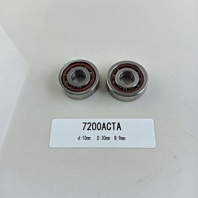 7200AC Γωνιακό ρουλεμάν 10*30*9mm με γωνία επαφής 25° και ανοικτές σφραγίδες