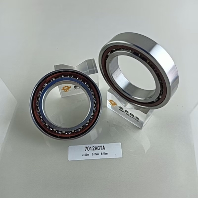 60*95*18mm Στρογγυλό ρουλεμπόρ 7012AC με μονοειδές σχεδιασμό και χρωμικό χάλυβα