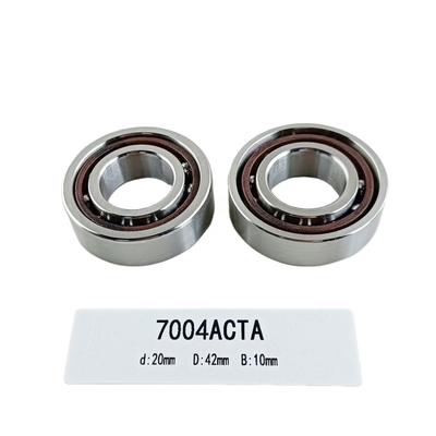 Μία σειρά 20*42*12mm γωνιακό ρουλεμάν 7004AC για κατεύθυνση ακτινοβολού φορτίου