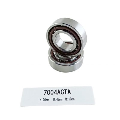 Μία σειρά 20*42*12mm γωνιακό ρουλεμάν 7004AC για κατεύθυνση ακτινοβολού φορτίου