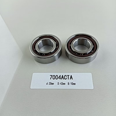 Μία σειρά 20*42*12mm γωνιακό ρουλεμάν 7004AC για κατεύθυνση ακτινοβολού φορτίου