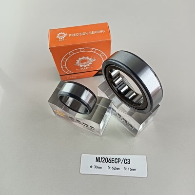 Μία σειρά NU/NJ/NF206ECP κυλινδρικό ρουλεμάν 30*62*16mm με μεγάλη χωρητικότητα φόρτωσης