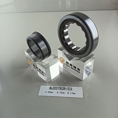 35*72*17mm NU/NJ/NF207ECP Λιπασμένο με λίπος ή λάδι κυλινδρικό ρυμουλκούμενο