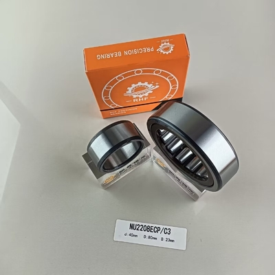 Χάλυβας χρωμίου Gcr15 NU/NJ/NF2208ECP κυλινδρικό ρουλεϊνικό ρουλεϊνικό ελαστικό 40*80*23mm για βιομηχανικές χρήσεις
