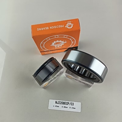 Χάλυβας χρωμίου Gcr15 NU/NJ/NF2208ECP κυλινδρικό ρουλεϊνικό ρουλεϊνικό ελαστικό 40*80*23mm για βιομηχανικές χρήσεις