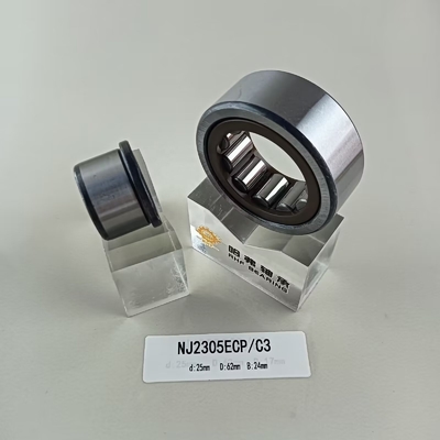 25*62*24mm κυλινδρικό ρουλεμάν NU/NJ/NF2305ECP με κυλινδρική δομή