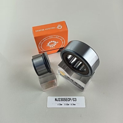 25*62*24mm κυλινδρικό ρουλεμάν NU/NJ/NF2305ECP με κυλινδρική δομή