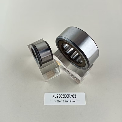 25*62*24mm κυλινδρικό ρουλεμάν NU/NJ/NF2305ECP με κυλινδρική δομή