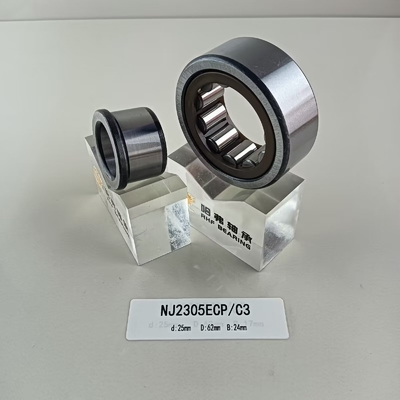 25*62*24mm κυλινδρικό ρουλεμάν NU/NJ/NF2305ECP με κυλινδρική δομή
